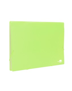 Carpeta liderpapel clasificador fuelle polipropileno din a4 amarillo fluor opaco 13 departamentos