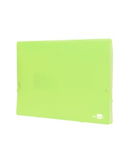 Carpeta liderpapel clasificador fuelle polipropileno din a4 amarillo fluor opaco 13 departamentos