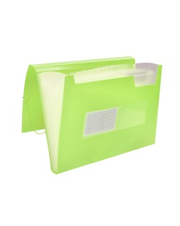 Carpeta liderpapel clasificador fuelle polipropileno din a4 amarillo fluor opaco 13 departamentos