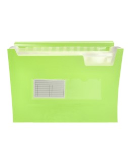 Carpeta liderpapel clasificador fuelle polipropileno din a4 amarillo fluor opaco 13 departamentos