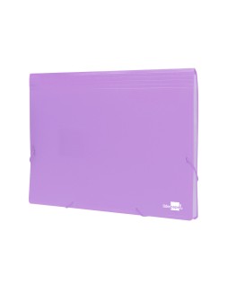 Carpeta liderpapel clasificador fuelle polipropileno din a4 lavanda opaco 13 departamentos