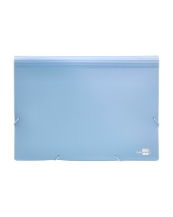 Carpeta liderpapel clasificador fuelle polipropileno din a4 celeste opaco 13 departamentos