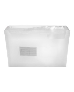 Carpeta liderpapel clasificador fuelle 32114 polipropileno din a4 incolora 13 departamentos