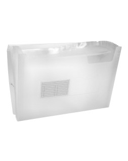 Carpeta liderpapel clasificador fuelle 32114 polipropileno din a4 incolora 13 departamentos