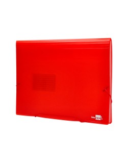 Carpeta liderpapel clasificador fuelle 32110 polipropileno din a4 roja transparente 13 departamentos