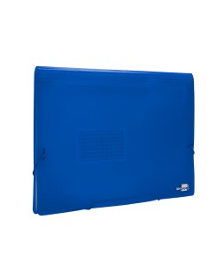 Carpeta liderpapel clasificador fuelle 32112 polipropileno din a4 azul transparente 13 departamentos