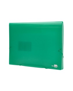 Carpeta liderpapel clasificador fuelle 32113 polipropileno din a4 verde transparente 13 departamentos