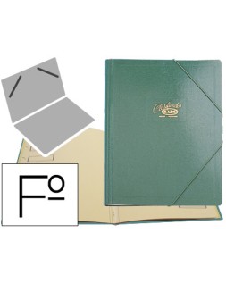 Carpeta clasificador carton compacto saro folio verde 12 departamentos