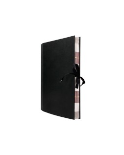 Carpeta fuelle liderpapel folio carton forrado negra