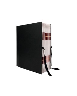 Carpeta fuelle liderpapel folio carton forrado negra