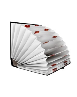 Carpeta fuelle liderpapel folio carton forrado negra