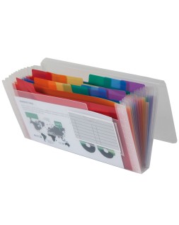 Carpeta liderpapel clasificador fuelle 43804 polipropileno para letras y cheques spectrafile 13 dpto