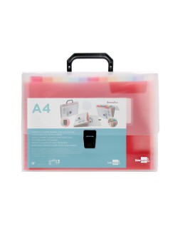 Carpeta liderpapel clasificador fuelle 45134 polipropileno a4 transparente spectrafile 13 departamentos