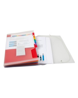 Carpeta liderpapel clasificador fuelle polipropileno din a5 spectrafile