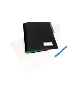 Carpeta liderpapel clasificadora polipropileno din a4 negra -portafirmas -12 departamentos