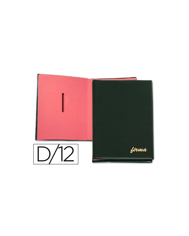 Portafirmas pardo 0874 12 departamentos color negro