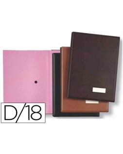 Portafirmas pardo 0875 18 departamentos color negro