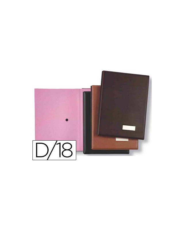 Portafirmas pardo 0875 18 departamentos color negro