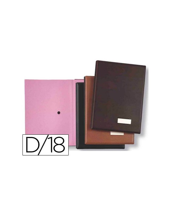 Portafirmas pardo 0875 18 departamentos color negro