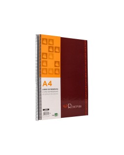 Libro de reservas liderpapel espiral din a4 restaurante 80 hojas papel 80 gr