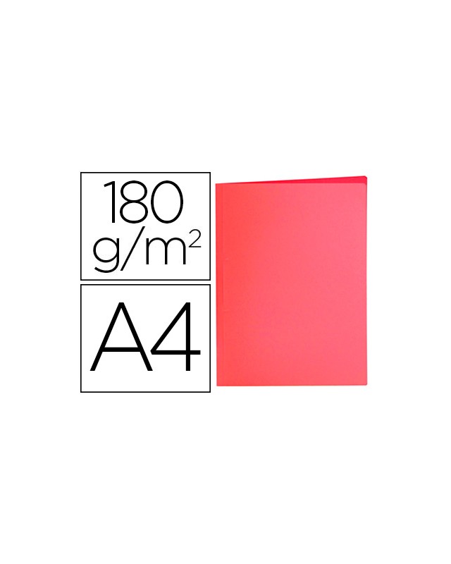 Subcarpeta liderpapel a4 rojo pastel 180g/m2