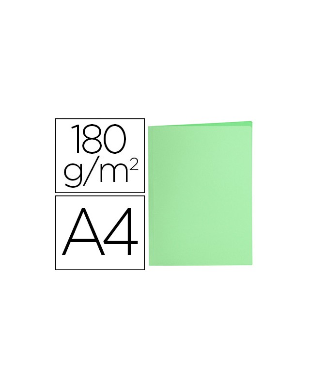 Subcarpeta liderpapel a4 verde pastel 180g/m2