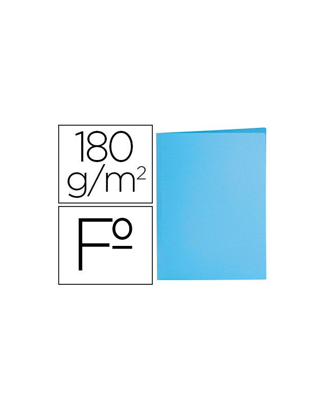 Subcarpeta liderpapel folio azul pastel 180g/m2