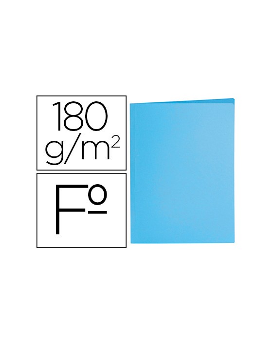 Subcarpeta liderpapel folio azul pastel 180g/m2