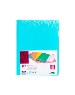 Subcarpeta liderpapel folio azul pastel 180g/m2