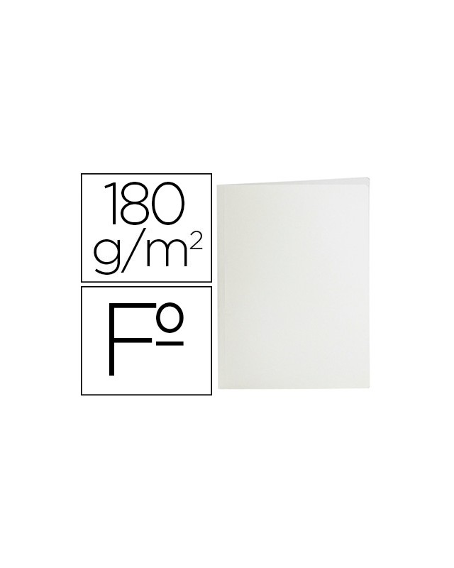 Subcarpeta liderpapel folio blanco 180g/m2