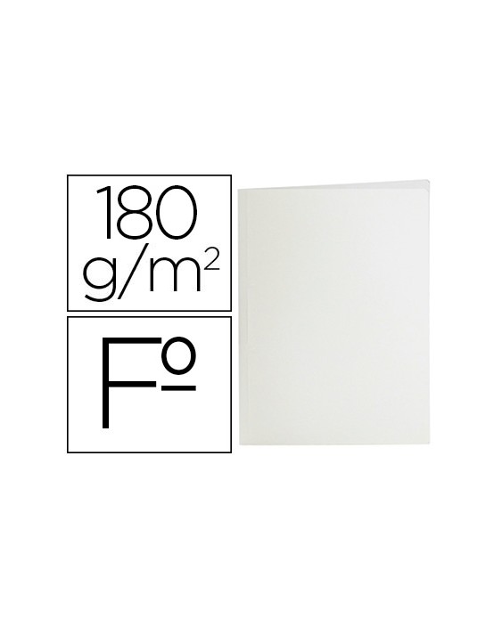 Subcarpeta liderpapel folio blanco 180g/m2