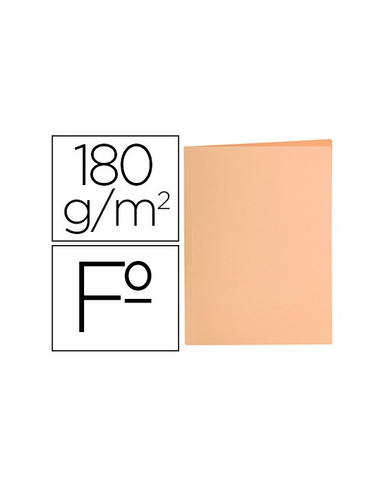 Subcarpeta liderpapel folio naranja pastel 180g/m2