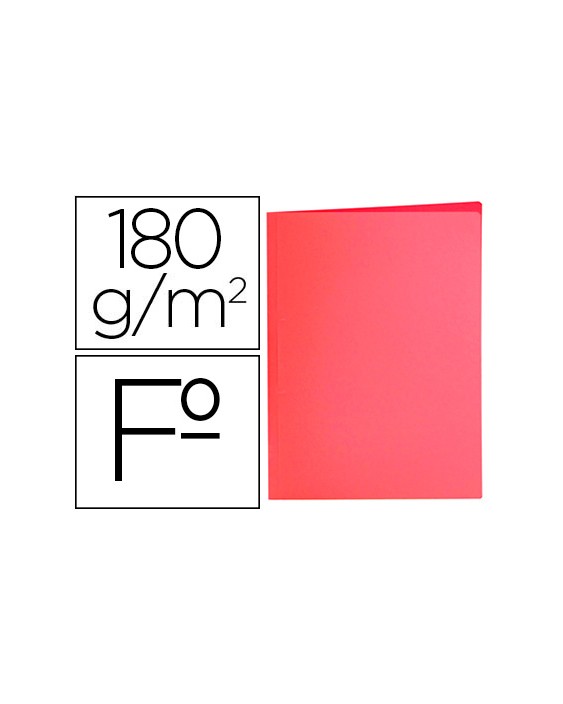 Subcarpeta liderpapel folio rojo pastel 180g/m2