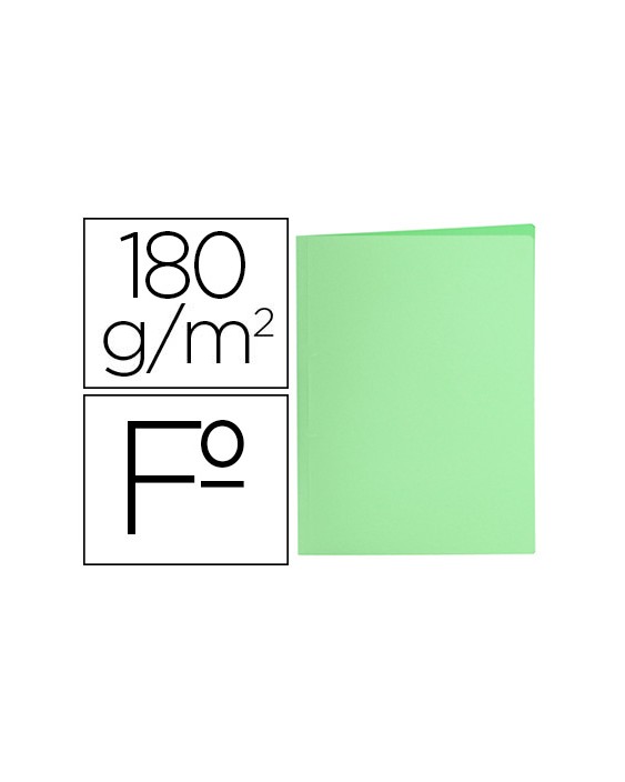 Subcarpeta liderpapel folio verde pastel 180g/m2