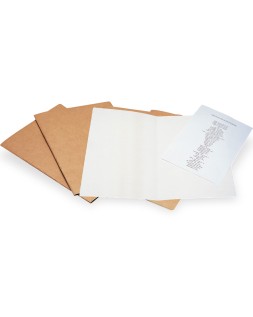 Subcarpeta liderpapel din a4 kraft interior blanco 240g/m2