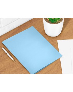 Subcarpeta liderpapel folio celeste intenso 180g/m2