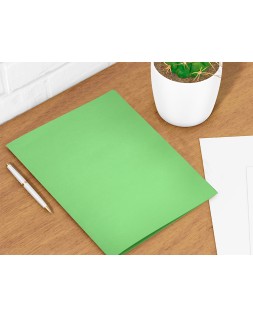 Subcarpeta liderpapel folio verde intenso 180g/m2