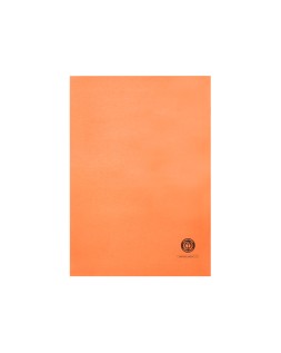 Subcarpeta cartulina q-connect din a4 naranja con ventana transparente 120 g/m2