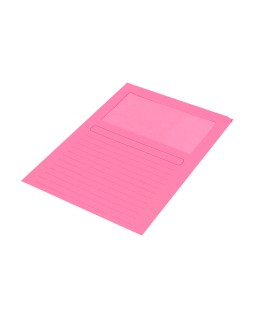 Subcarpeta cartulina q-connect din a4 colores surtidos con ventana transparente 120g/m2 paquete de 25 unidades