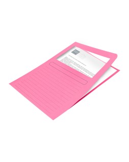 Subcarpeta cartulina q-connect din a4 colores surtidos con ventana transparente 120g/m2 paquete de 25 unidades