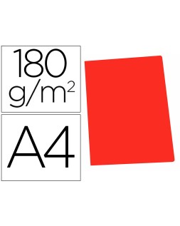 Subcarpeta cartulina gio din a4 rojo pastel 180 g/m2