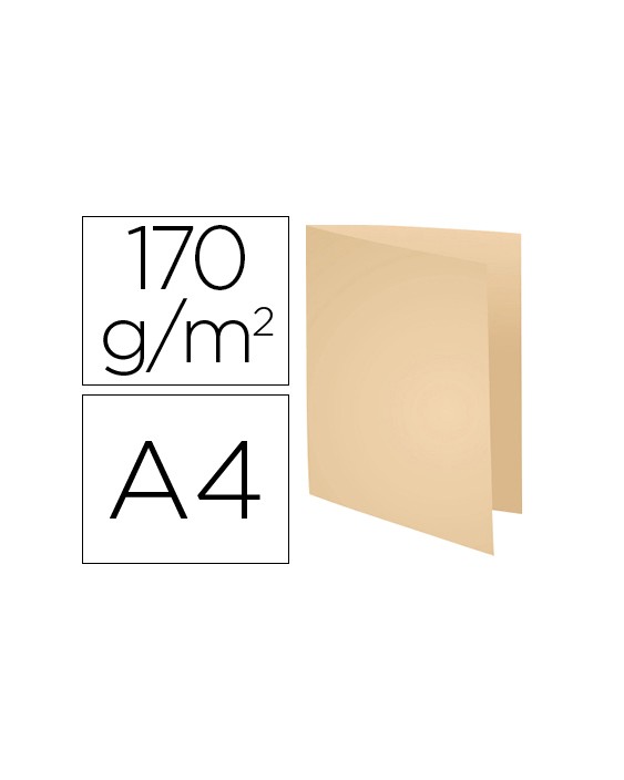 Subcarpeta cartulina reciclada exacompta din a4 crema 170 gr
