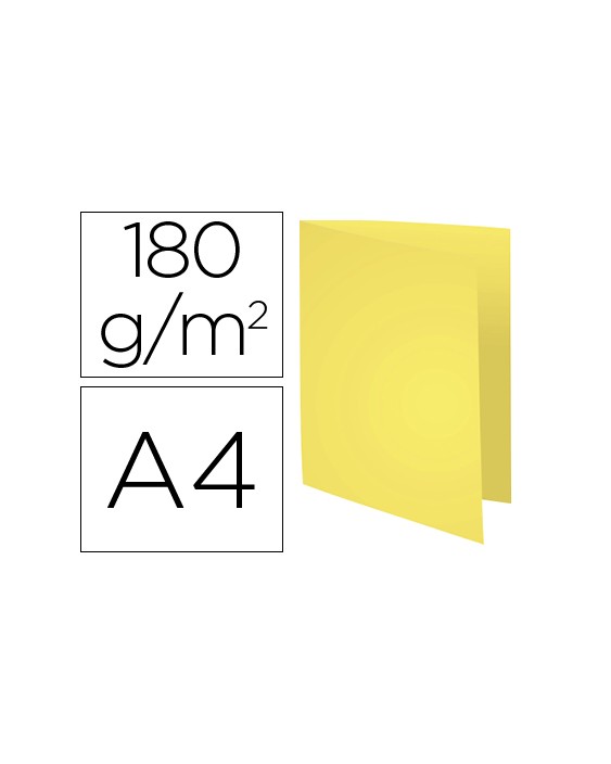 Subcarpeta cartulina reciclada exacompta din a4 amarillo 170 gr