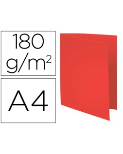 Subcarpeta cartulina reciclada exacompta din a4 rojo 180 g/m2