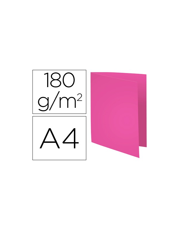 Subcarpeta cartulina reciclada exacompta din a4 fucsia 170 gr