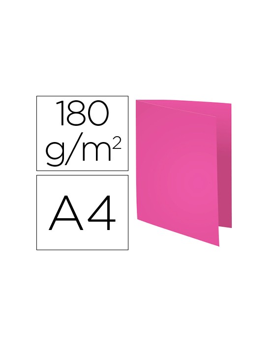Subcarpeta cartulina reciclada exacompta din a4 fucsia 170 gr