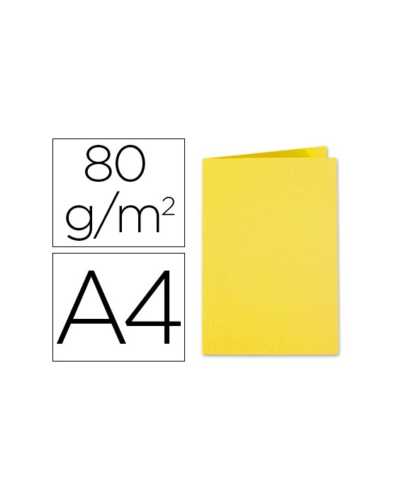 Subcarpeta papel exacompta din a4 amarillo sol 80 g