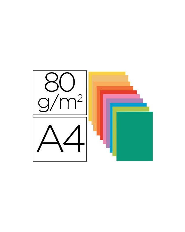 Subcarpeta papel exacompta din a4 colores surtidos 80 g