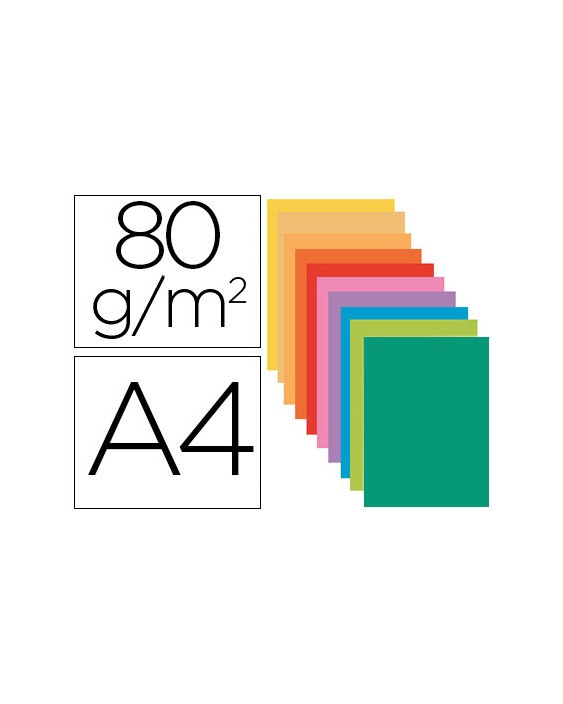 Subcarpeta papel exacompta din a4 colores surtidos 80 g