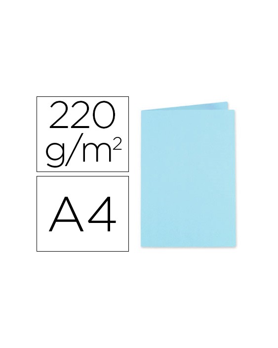 Subcarpeta cartulina exacompta din a4 azul claro 220 gr